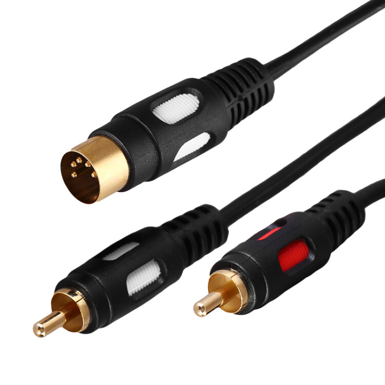 Фото товара Шнур DIN 5 Pin - 2 RCA, 1,5м (GOLD) 17-2512