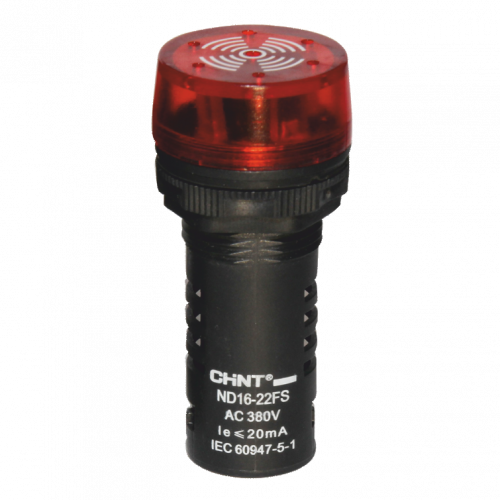 Сигнализатор звуковой ND16-22LC d22мм красн. LED AC/DC 24В 593466